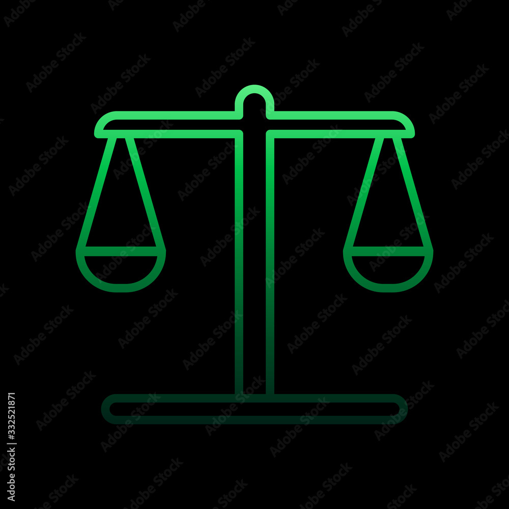 Poster libra nolan icon. simple thin line, outline vector of bank icons for ui and ux, website or mobile ap
