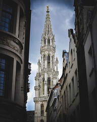The Grand Place as seen from below