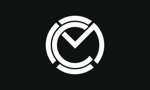 O , CM , MC , OMC letter logo design with creative modern typography. Abstract monogram logo.