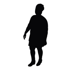 a woman body silhouette vector