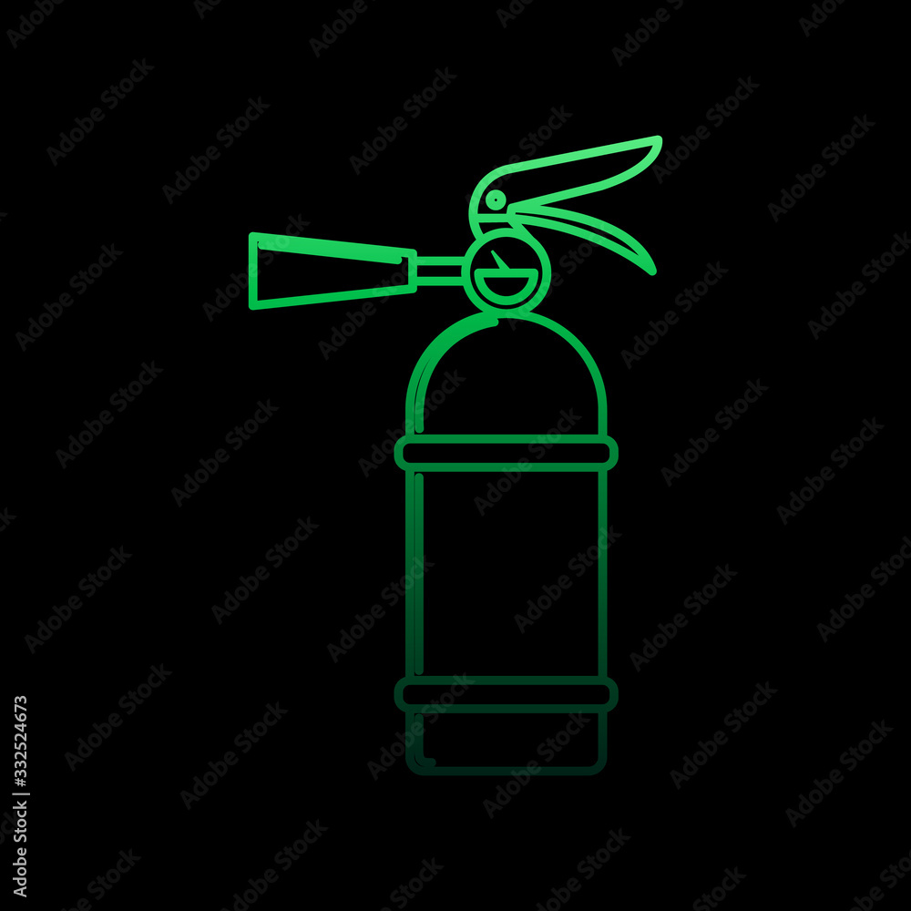 Aufkleber fire extinguisher nolan icon. simple thin line, outline vector of fireman icons for ui and ux, websi