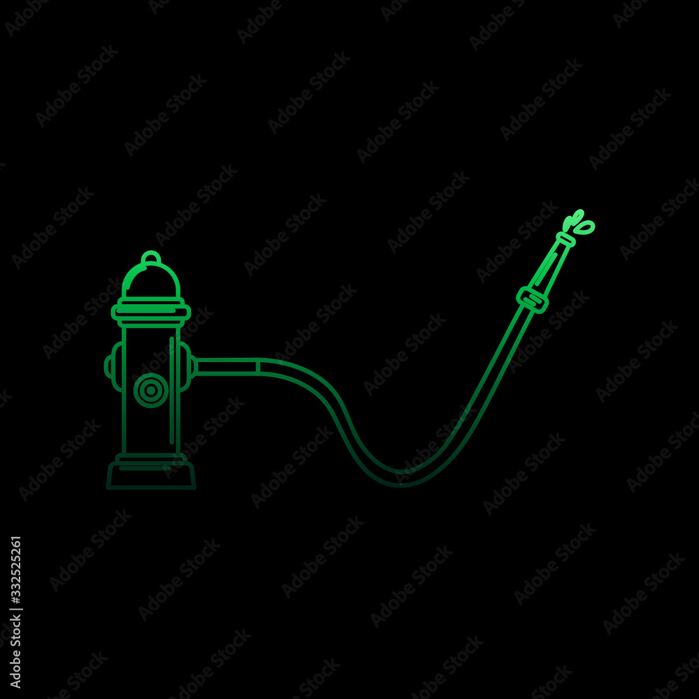 Aufkleber fire hose nolan icon. simple thin line, outline vector of fireman icons for ui and ux, website or mo