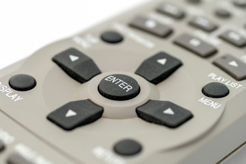 Remote control on a white background