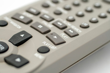 Remote control on a white background