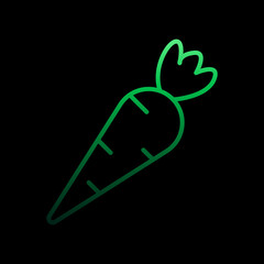 Carrot nolan icon. Simple thin line, outline vector of fruit icons for ui and ux, website or mobile application