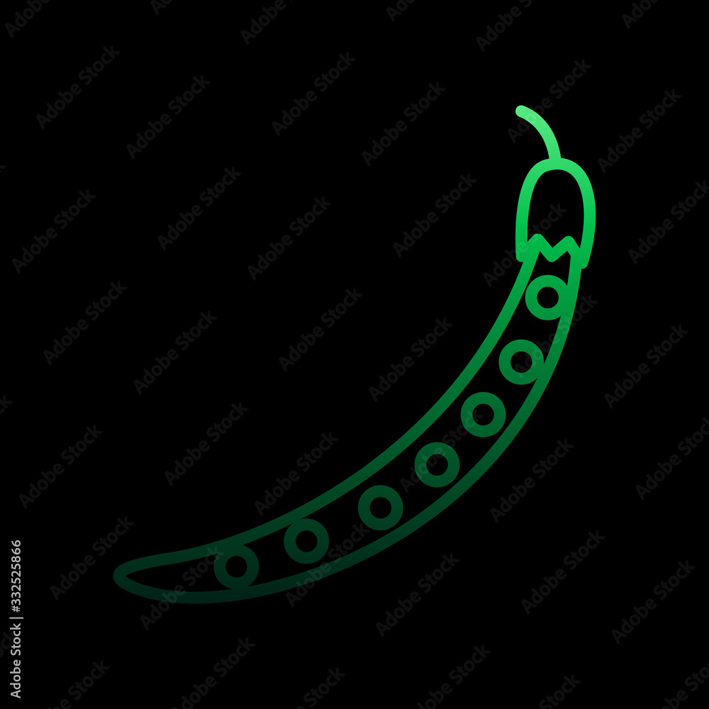 Poster kidney beans nolan icon. simple thin line, outline vector of fruit icons for ui and ux, website or m
