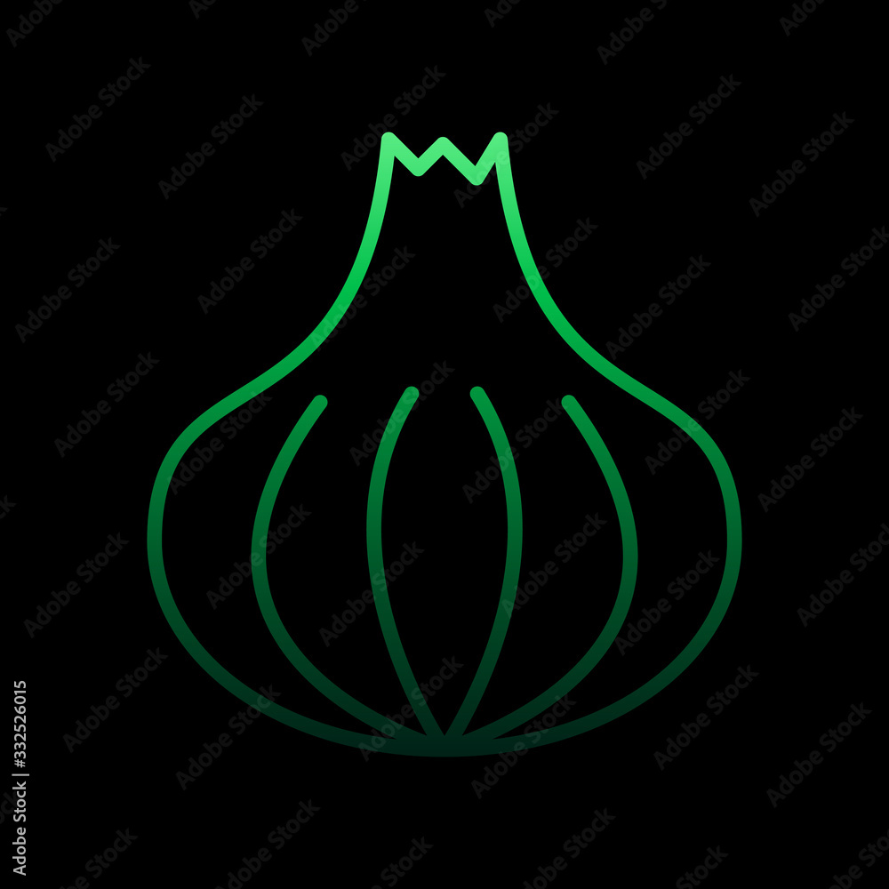 Aufkleber garlic nolan icon. simple thin line, outline vector of fruit icons for ui and ux, website or mobile 