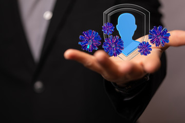 contagious coronavirus pandemic, dangerous virus outbreak 3d.