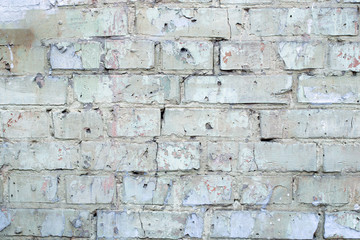 brick wall of a building, texture background. patterns and cracks