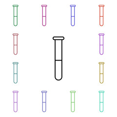 Pipette line multi color style icon. Simple thin line, outline vector of hospital icons for ui and ux, website or mobile application