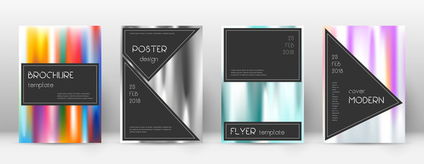 Flyer layout. Black extra template for Brochure, A