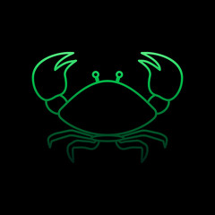 Crab nolan icon. Simple thin line, outline vector of marine live icons for ui and ux, website or mobile application