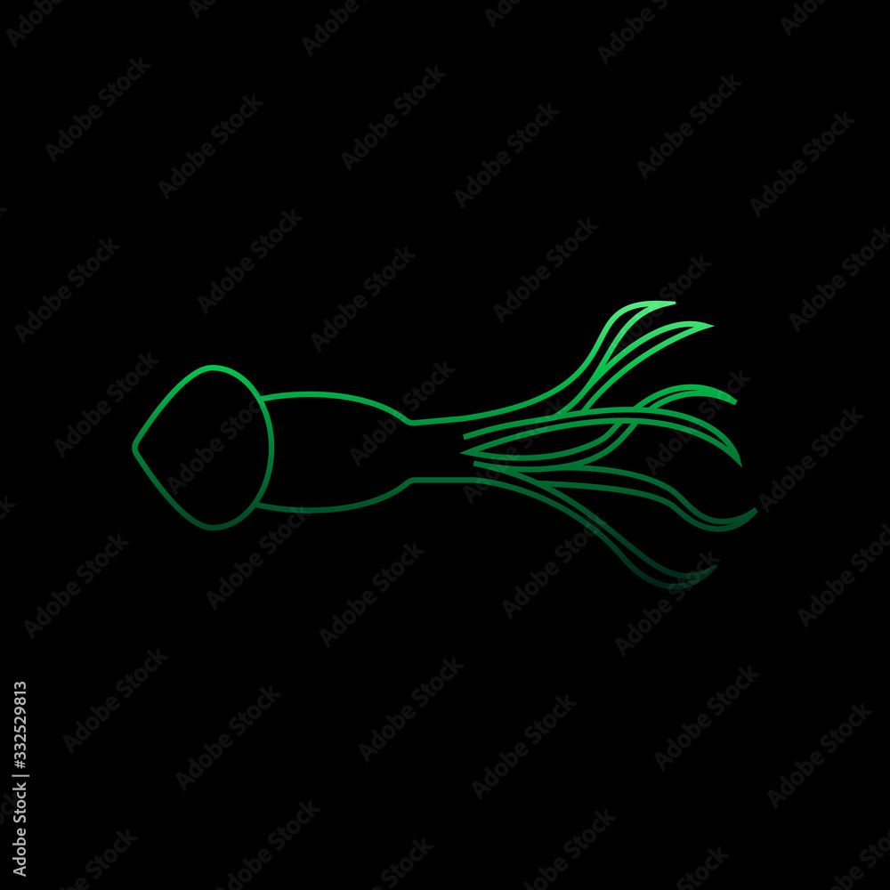 Poster squid nolan icon. simple thin line, outline vector of marine live icons for ui and ux, website or mo