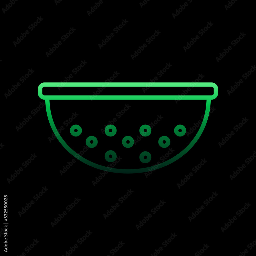 Poster sieve outline nolan icon. simple thin line, outline vector of restaurant icons for ui and ux, websit