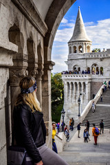 Obraz premium Stunning fisherman's bastion in the autumn mood in Budapest