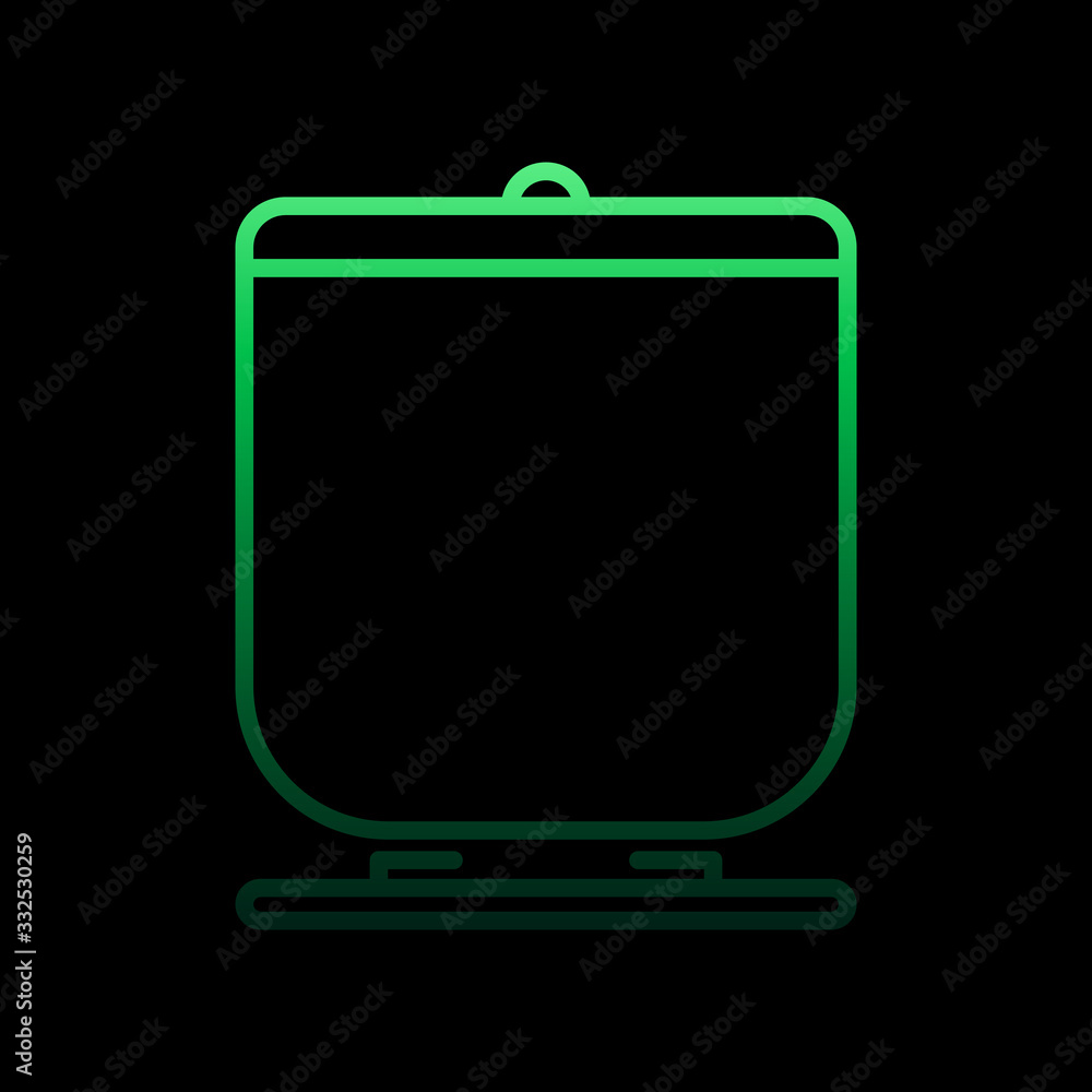 Poster casserole outline nolan icon. simple thin line, outline vector of restaurant icons for ui and ux, we