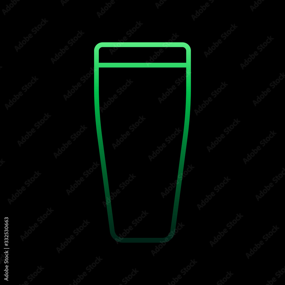 Poster glass outline nolan icon. simple thin line, outline vector of restaurant icons for ui and ux, websit