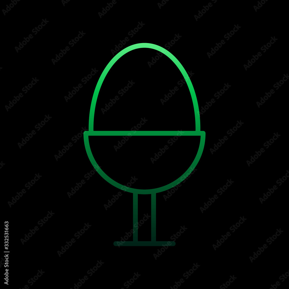 Poster egg outline nolan icon. simple thin line, outline vector of restaurant icons for ui and ux, website 
