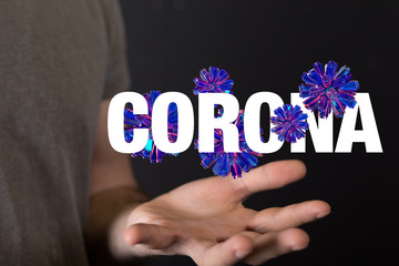 contagious coronavirus pandemic, dangerous virus outbreak 3d.