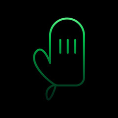 Kitchen glove outline nolan icon. Simple thin line, outline vector of restaurant icons for ui and ux, website or mobile application