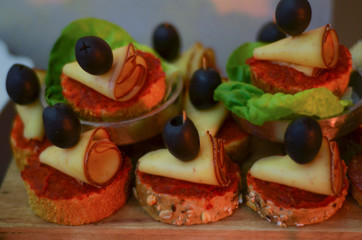 
delicious and beautiful healthy food for gala evenings and evenings for the elite