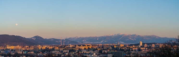panorama of the city Žilina