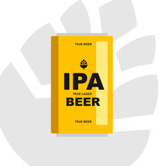 Ipa beer. Vector icon. Flat style illustration.  