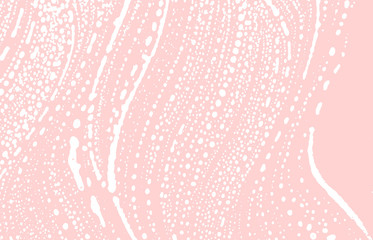 Grunge texture. Distress pink rough trace. Gorgeou
