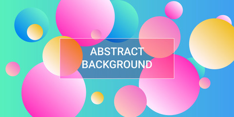 Trendy gradients of balls shapes.