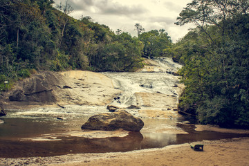 Landscape of a waterfall in Socorro - S&atilde;o Paulo - Brazil	