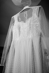 Beautiful lace white wedding dress