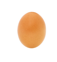Chicken egg isolated on white background.