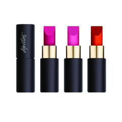 Colored vector lipstick set 