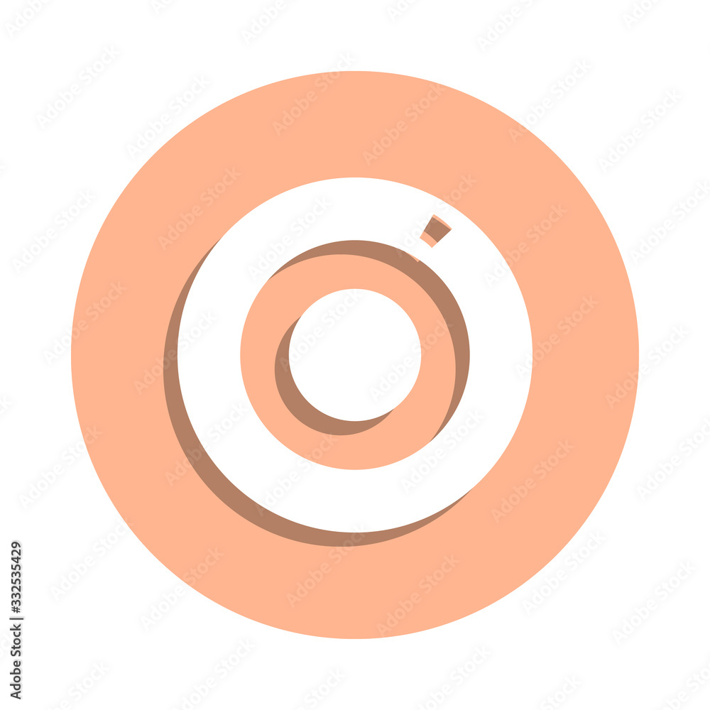 Poster compact disk badge icon. simple glyph, flat vector of web icons for ui and ux, website or mobile app