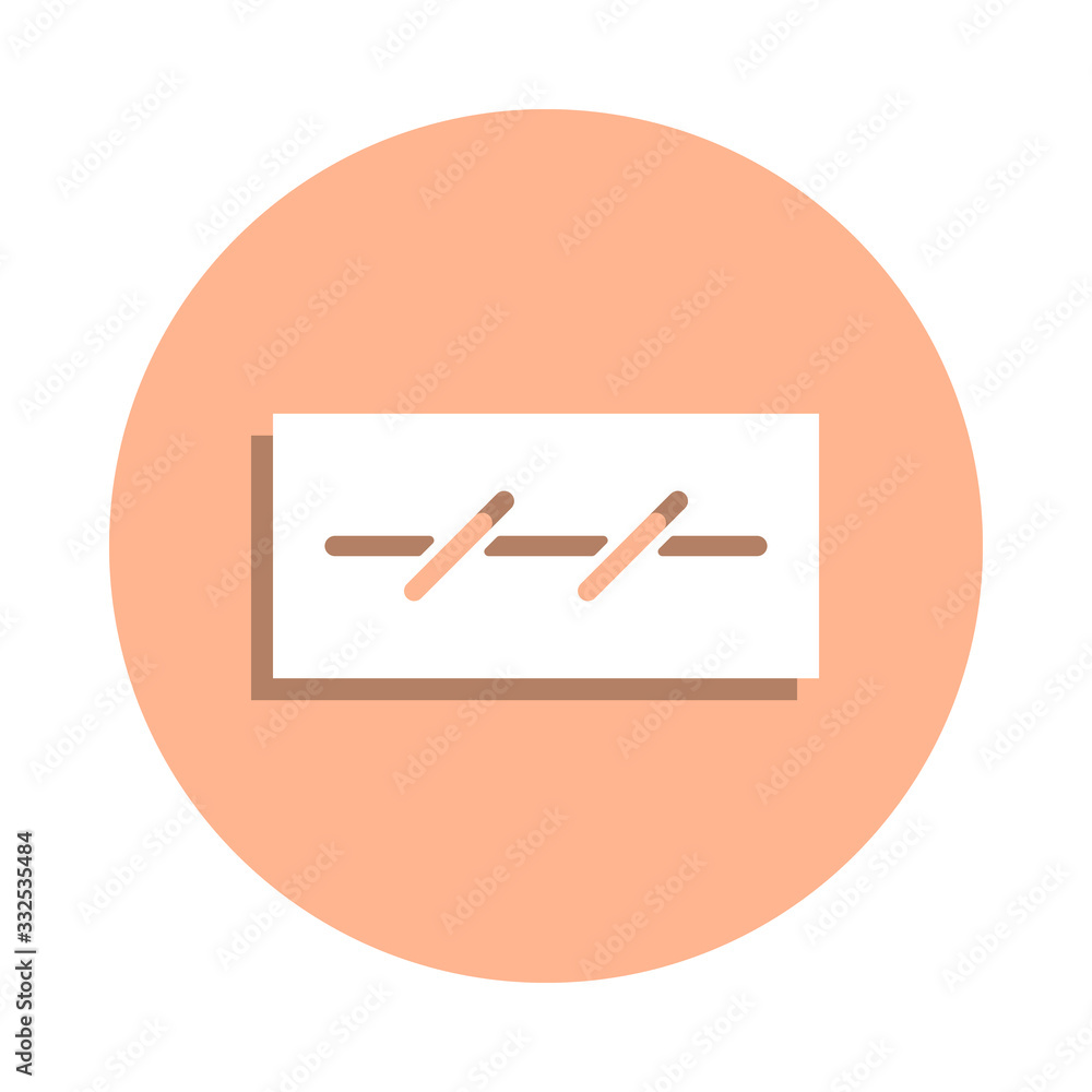 Poster day, month, year badge icon. simple glyph, flat vector of web icons for ui and ux, website or mobile