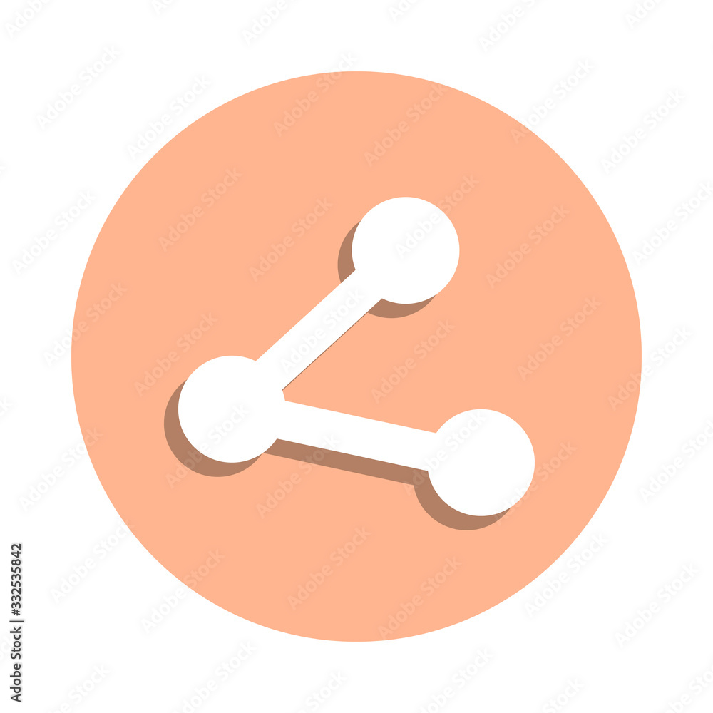Poster share badge icon. simple glyph, flat vector of web icons for ui and ux, website or mobile applicatio