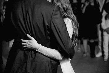  The bride and groom on their wedding day
