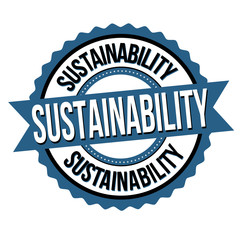 Sustainability label or sticker