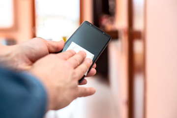 Cell phone cleaning.