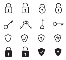 Shield icon vector logo design template