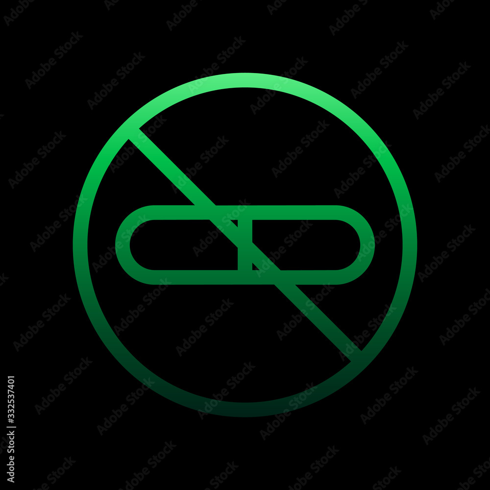 Aufkleber taboos prohibition nolan icon. simple thin line, outline vector of ban icons for ui and ux, website 