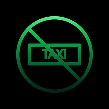 ban taxi nolan icon. Simple thin line, outline vector of Ban icons for ui and ux, website or mobile application