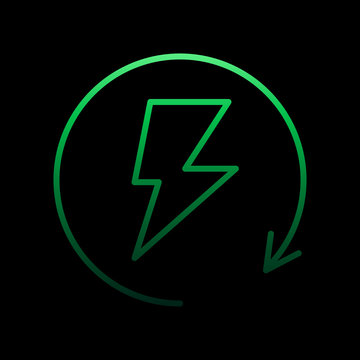 electricity, update nolan icon. Simple thin line, outline vector of electricity icons for ui and ux, website or mobile application