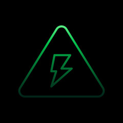 electricity, warning nolan icon. Simple thin line, outline vector of electricity icons for ui and ux, website or mobile application