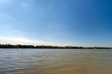 River Danube at Szalkszentmarton in Hungary.