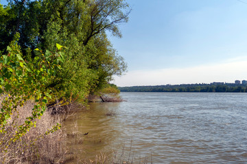 River Danube at Szalkszentmarton in Hungary.