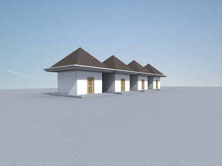 Twin House, perspective