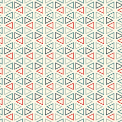 Contemporary grid pattern. Triangles motif. Repeated geometrical figures, lines ornament. Modern abstract background. Seamless surface design. Simple structure wallpaper. Digital paper, textile print.