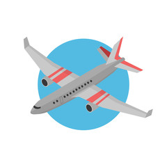 plane illustration design element. flat icon.