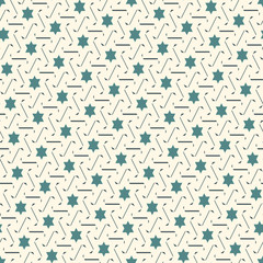 Contemporary geometric pattern. Repeated stars motif. Seamless surface design. Ornamental wallpaper. Modern geo abstract background. Minimalist wallpaper. Simple digital paper, textile print. Vector